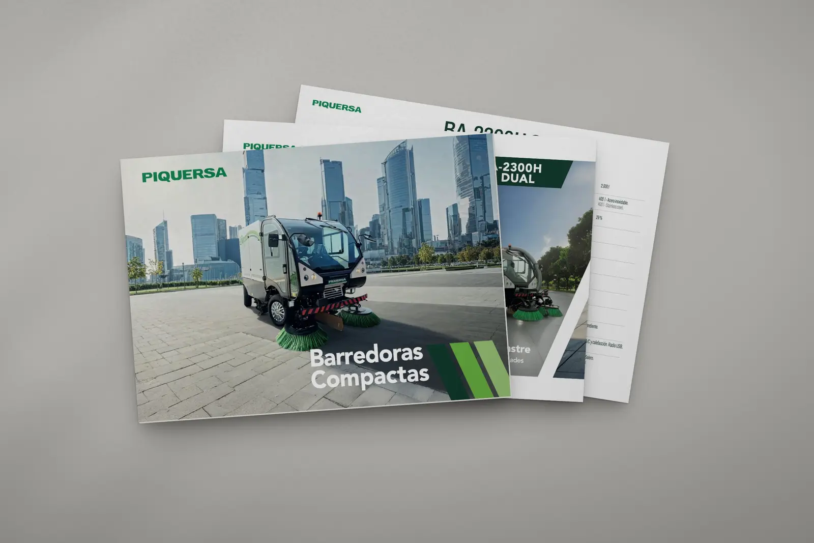 Piquersa: Catálogo de barredoras compactas