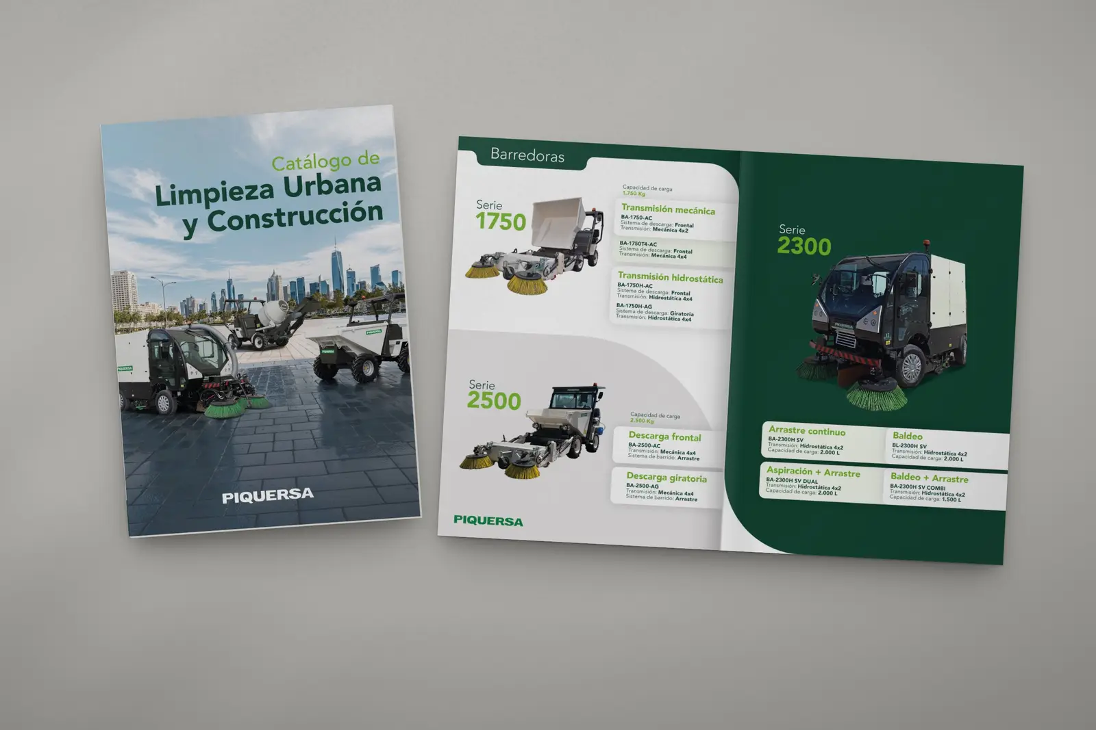 Piquersa: Catálogo de limpieza urbana y construcción